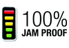  Εικόνα επισημαίνει ότι ο καταστροφέας εγγράφων HP 2801 OneShred 8CC Cross Cut διαθέτει τη λειτουργία 100% Jam Proof 