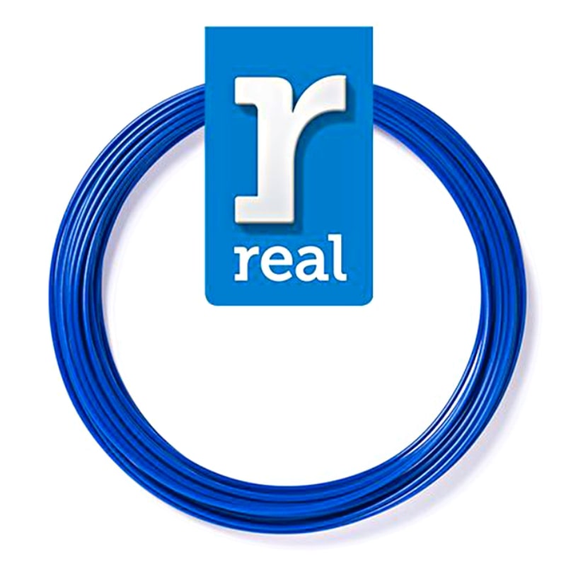 3D Pen Filament REAL PLA 1.75mm 10m Blue (3DPFPLABLUE10MM175)