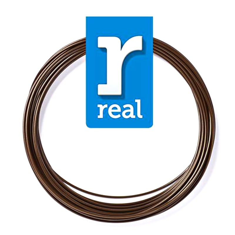 3D Pen Filament REAL PLA 1.75mm 10m Brown (3DPFPLABROWN10MM175)