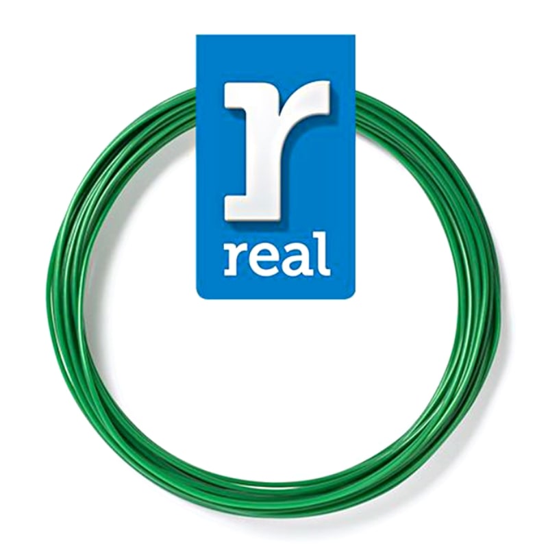 3D Pen Filament REAL PLA 1.75mm 10m Green (3DPFPLAGREEN10MM175)
