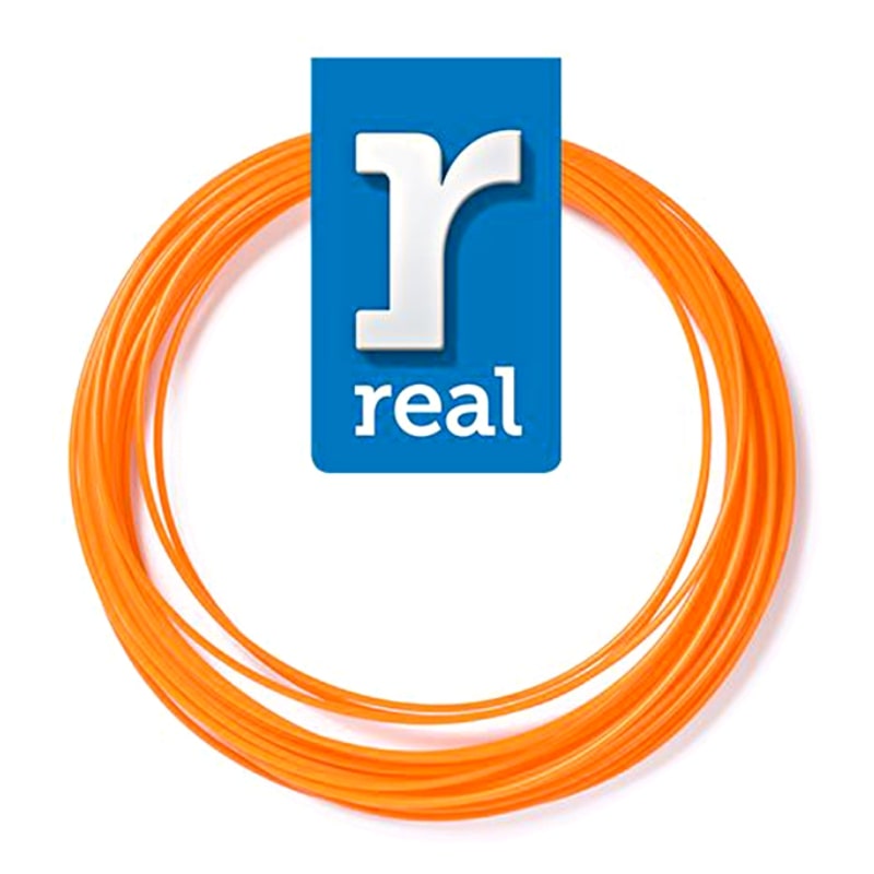 3D Pen Filament REAL PLA 1.75mm 10m Orange (3DPFPLAORANGE10MM175)
