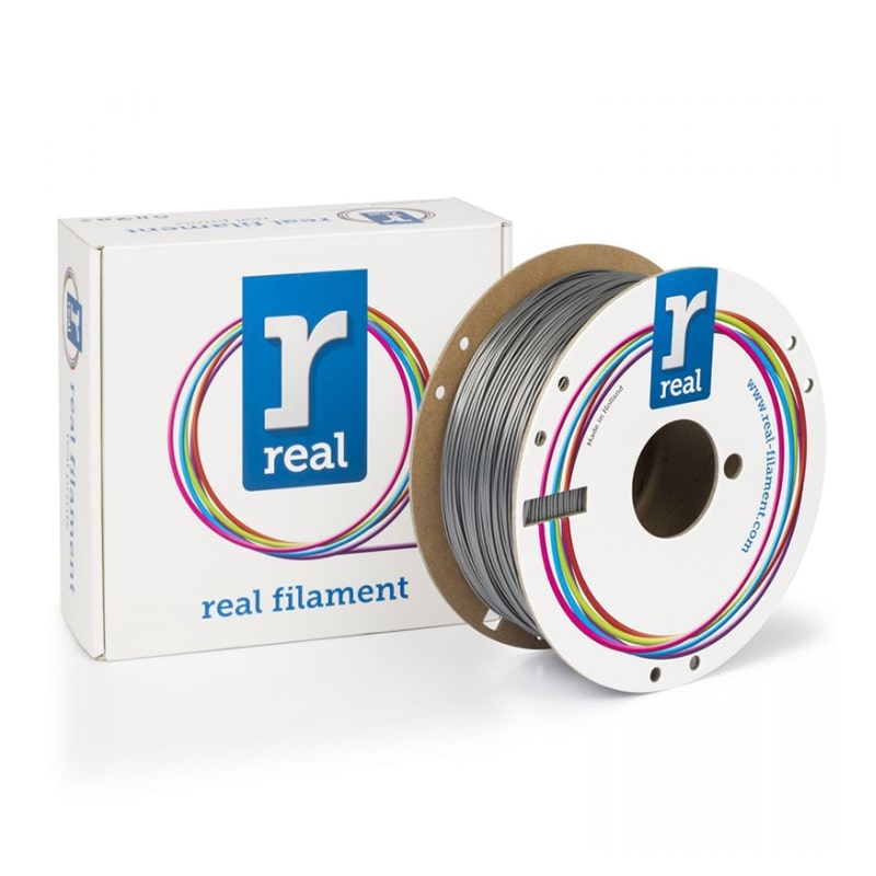 3D Printer Filament REAL PETG 1.75mm Spool of 1Kg Silver (NLPETGRSILVER1000MM175)