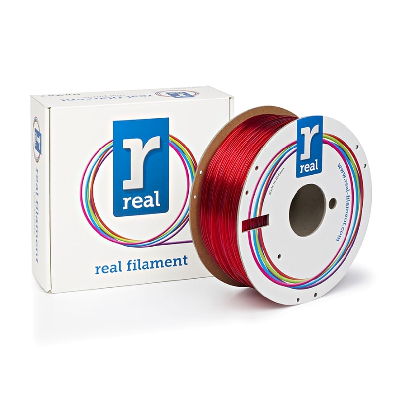 3D Printer Filament REAL PETG 1.75mm Spool of 3Kg Red (NLPETGRED3KG)