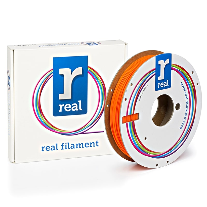 3D Printer Filament REAL PLA 1.75mm Spool of 0.5Kg Orange (NLPLAORANGE500MM175)