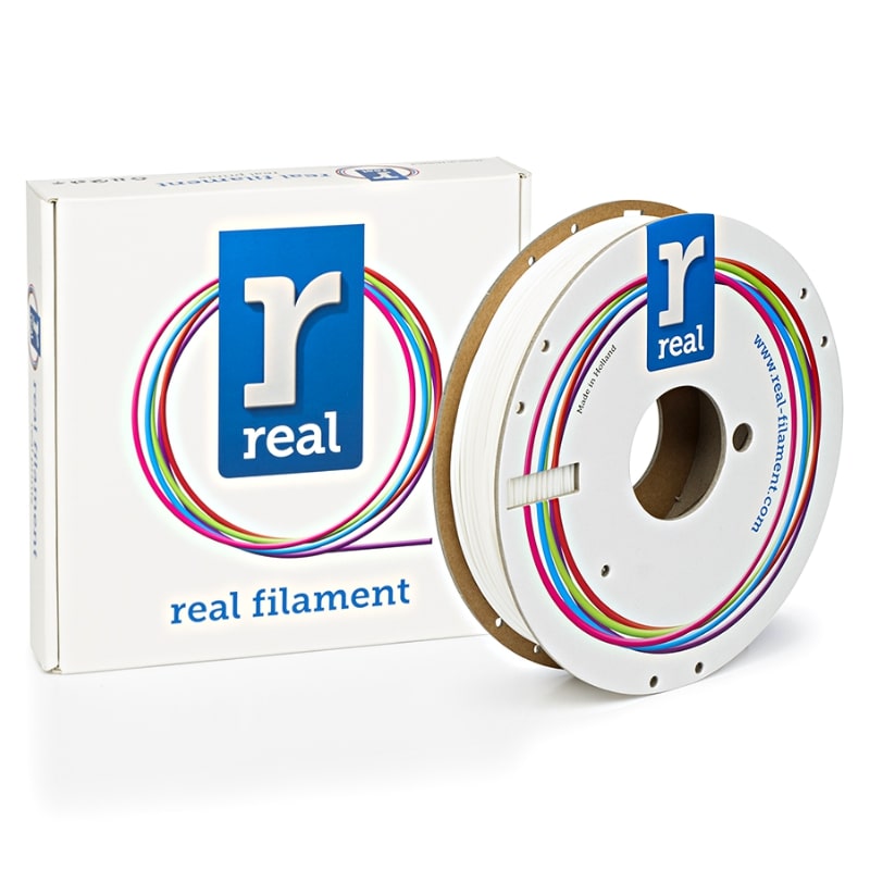 3D Printer Filament REAL PLA 1.75mm Spool of 0.5Kg White (NLPLAWHITE500MM175)