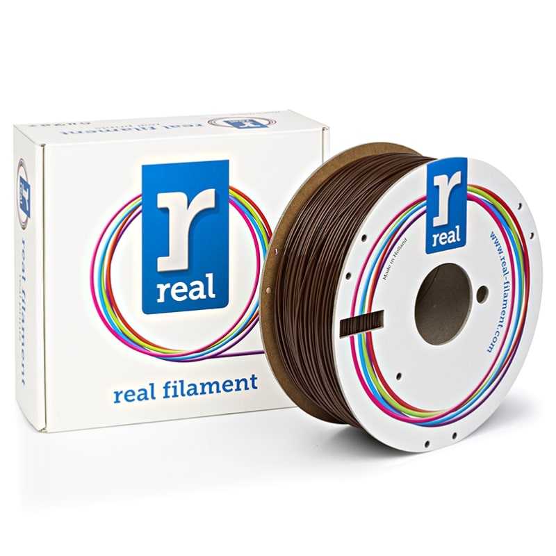 3D Printer Filament REAL PLA 1.75mm Spool of 1Kg Brown (NLPLABROWN1000MM175)