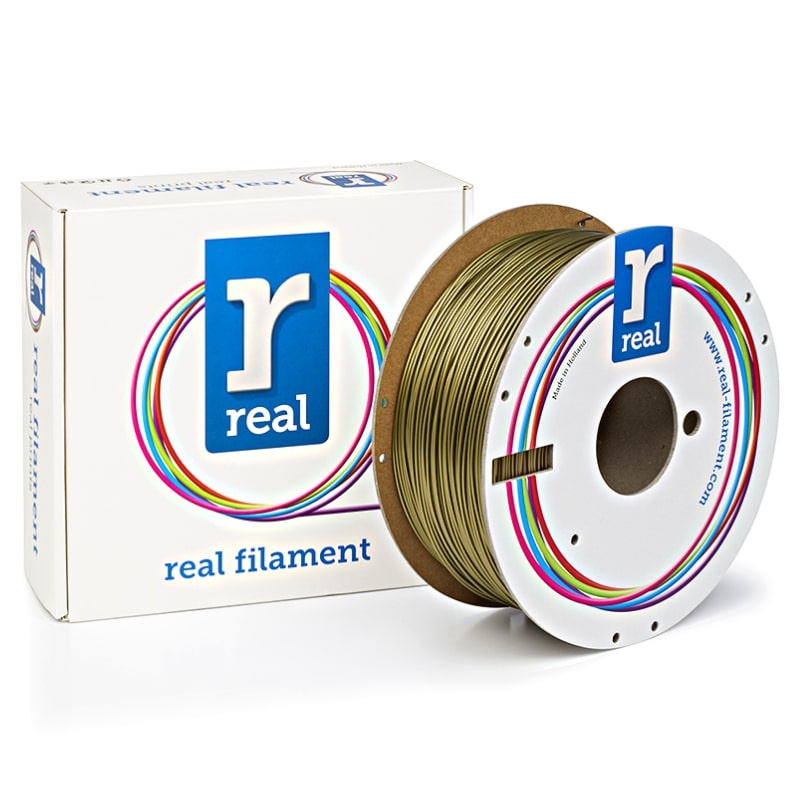 3D Printer Filament REAL PLA 1.75mm Spool of 1Kg Gold (NLPLAGOLD1000MM175)