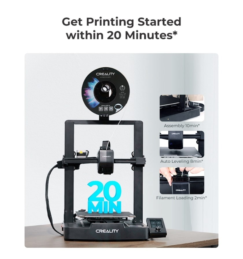 3D Εκτυπωτής CREALITY Ender-3 V3 SE Αυτόνομος με Σύνδεση USB (1001020514)