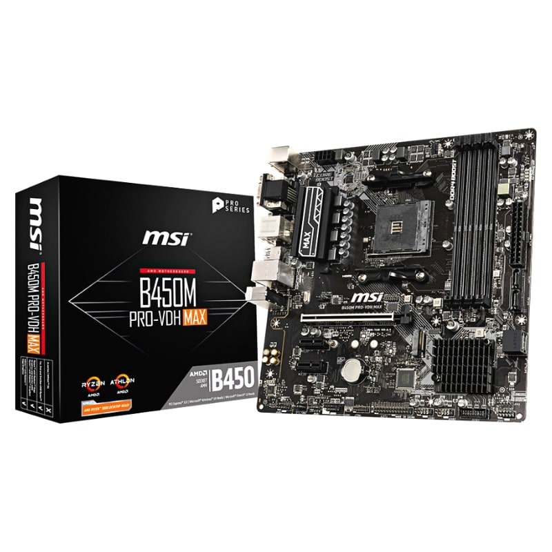 Motherboard MSI B450M PRO-VDH MAX Micro ATX με AMD AM4 Socket (7A38-043R)