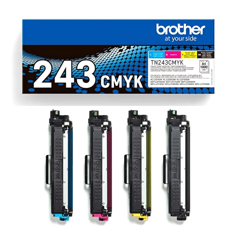 Toner Brother TN-243CMYK Black/Cyan/Magenta/Yellow - 1.000 σελ. Value Pack (TN-243CMYK)