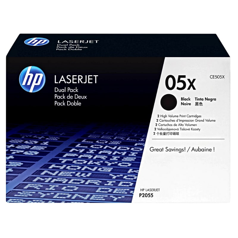 Toner HP 05Χ Dual Pack Black - 2x6.500 σελ. (CE505ΧD)