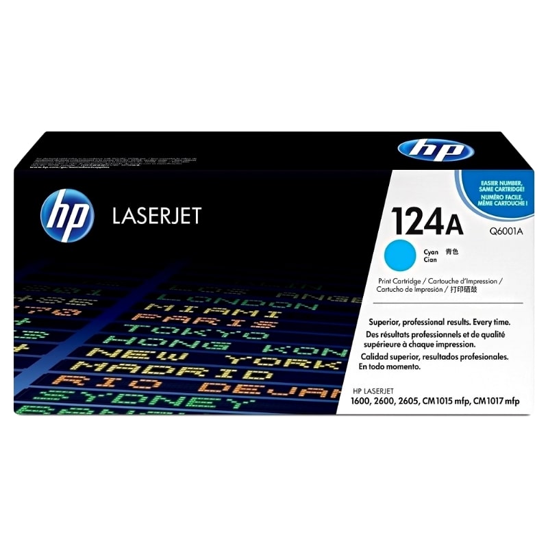 Toner HP 124A Cyan Γνήσιο - 2.000 σελ. (Q6001A)