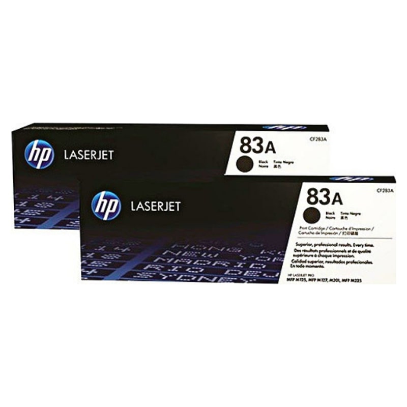 Toner HP 83A Dual Pack Black Γνήσιο - 2x1.500 σελ. (CF283AD)