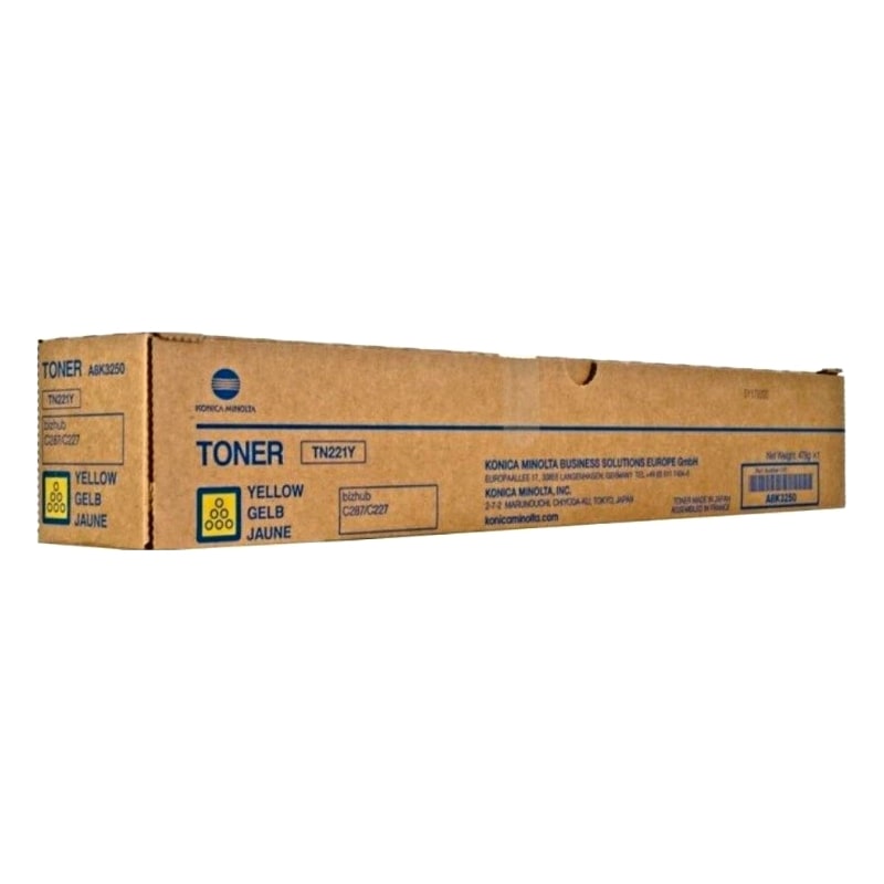 Toner KONICA MINOLTA TN-221Y Yellow - 21.000 σελ. (A8K3250)
