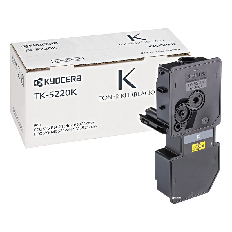 Toner Kyocera Mita TK-5220K Black SC - 1.200 σελ. (1T02R90NL1)