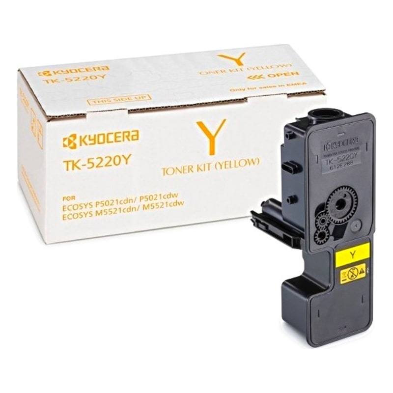 Toner Kyocera Mita TK-5220Y Yellow SC - 1.200 σελ. (1T02R9ANL1)