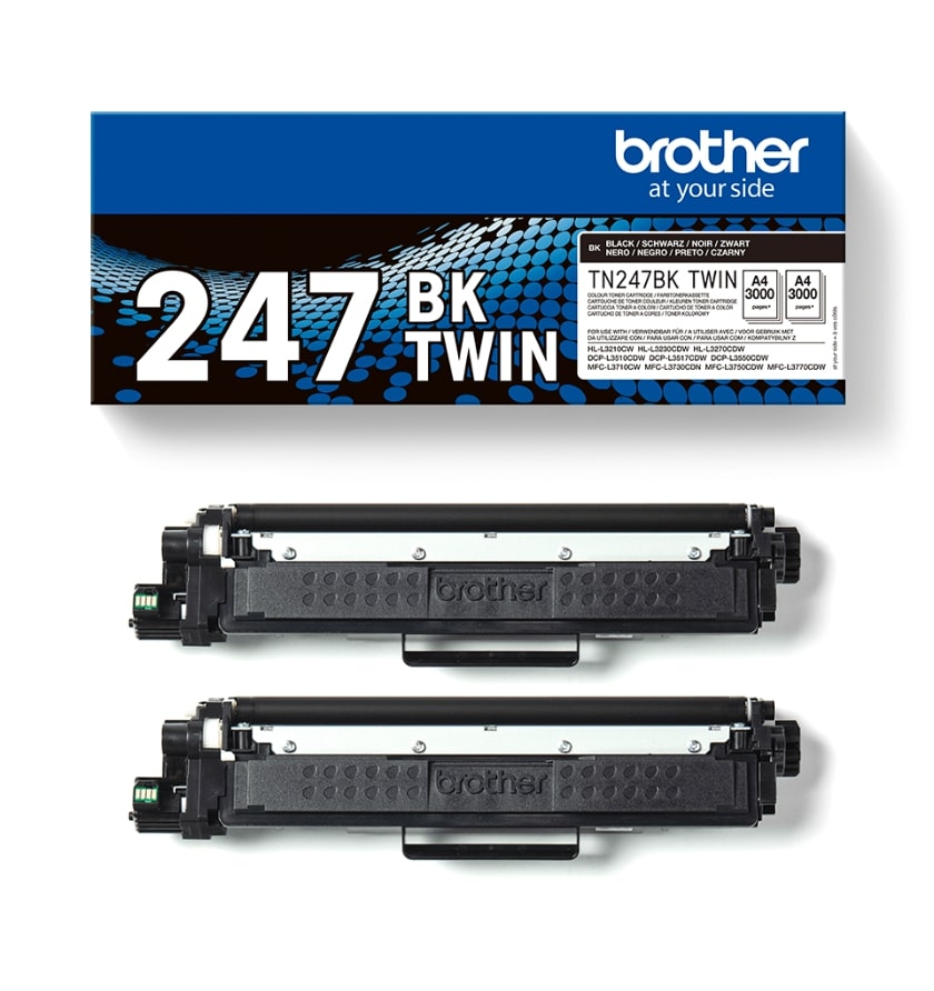 Toner Brother TN-247BK Black Multipack 2pcs  - 2 x 3.000 σελ. (TN247BKTWIN)