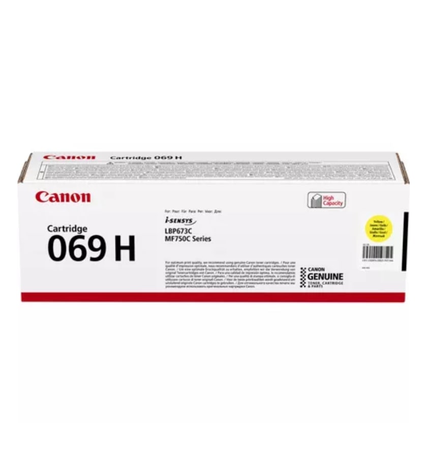 Toner CANON 069H Yellow - 5.500 σελ. (5095C002)