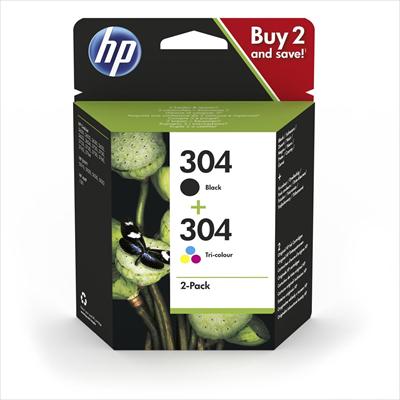 Μελάνι HP 304 Value Pack Black and Tri-Color - 220 σελ. (3JB05AE)