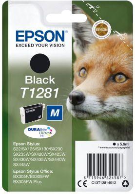 Μελάνι EPSON T12814011 Black - 185 σελ. (C13T12814012)