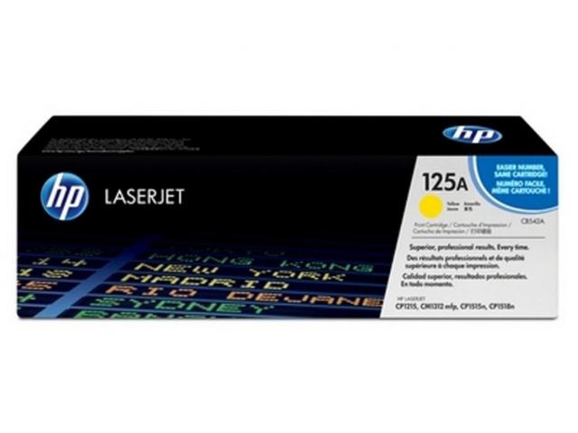 Toner HP 125A Yellow - 1.400 σελ. Γνήσιο (CB542A)