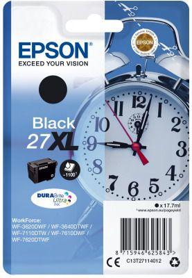 Μελάνι EPSON 27XL Black Γνήσιο - 1.100 σελ. (C13T27114010)