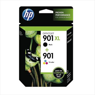 Μελάνι HP 901XL Black and 901 Tri-color Combo Pack (SD519AE) Γνήσιο - (Black 700 σελ./ Tri-color 360 σελ.)
