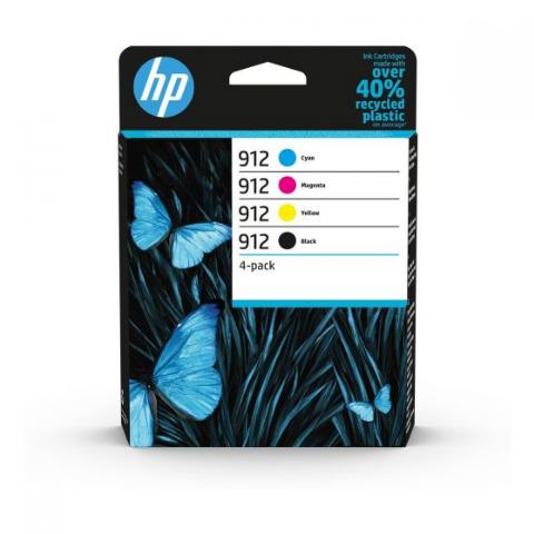 Μελάνι HP 912 Black, Cyan, Magenta, Yellow 300 σελ. (6ZC74AE)