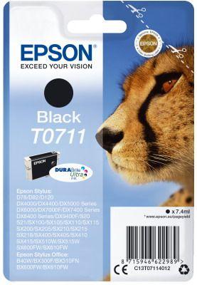 Μελάνι EPSON T0711 Ultra Black - 245 σελ. (C13T07114020)