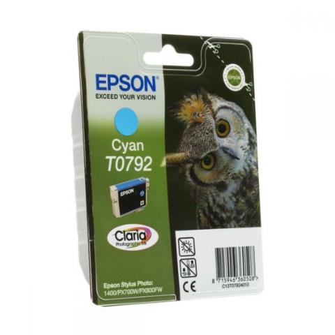 Μελάνι EPSON T0792 Cyan Γνήσιο - 1.000 σελ. (C13T07924020)