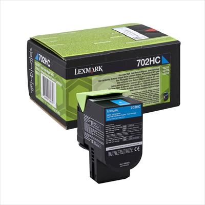 Toner LEXMARK 70C2HC0 Cyan - 3.000 σελ. Γνήσιο