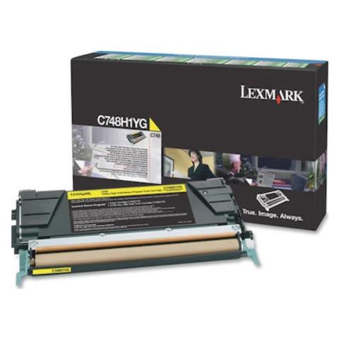 Toner LEXMARK C748 Yellow - 10.000 (C748H1YG)