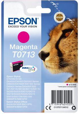 Μελάνι EPSON T0713 Ultra Magenta Γνήσιο - 270 σελ. (C13T07134020)