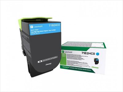 Toner LEXMARK 71B2HC0 Cyan - 3.500 σελ.