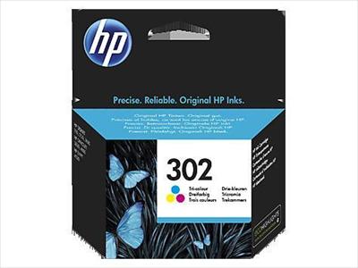 Μελάνι HP 302 Tri-Color Γνήσιο - 165 σελ. (F6U65AE)