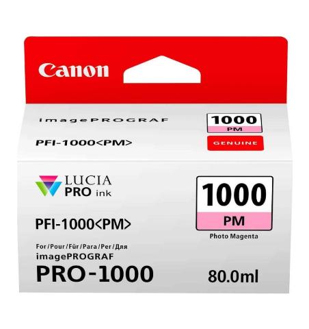 Μελάνι Canon PFI-1000PM Photo Magenta (80ml) - 3.775 σελ. (0551C001)