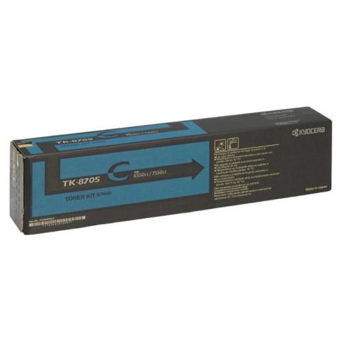 Toner KYOCERA TK-8705C Cyan - 30.000 σελ. (1T02K9CNL0)