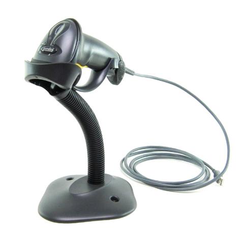 BARCODE SCANNER ZEBRA LS2208 WITH STAND USB 1D (LS2208-SR20007R-UR)