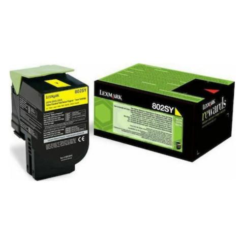 Toner LEXMARK 80C2SY0 Yellow - 2.000 σελ.