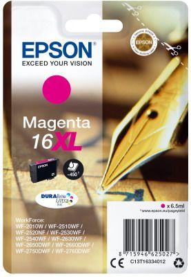 Μελάνι EPSON T163340XL Magenta Γνήσιο - 450 σελ. (C13T16334012)