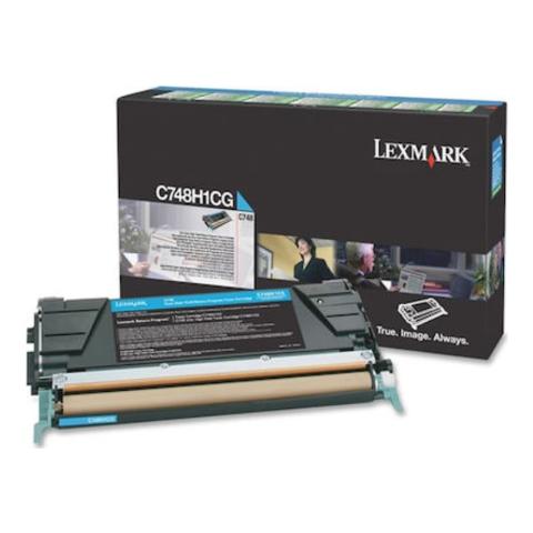 Toner LEXMARK C748H1CG Cyan - 10.000 σελ.