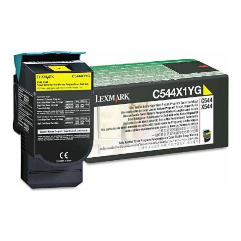 Toner LEXMARK C544X1Y Yellow - 4.000 σελ. (C544X1YG)