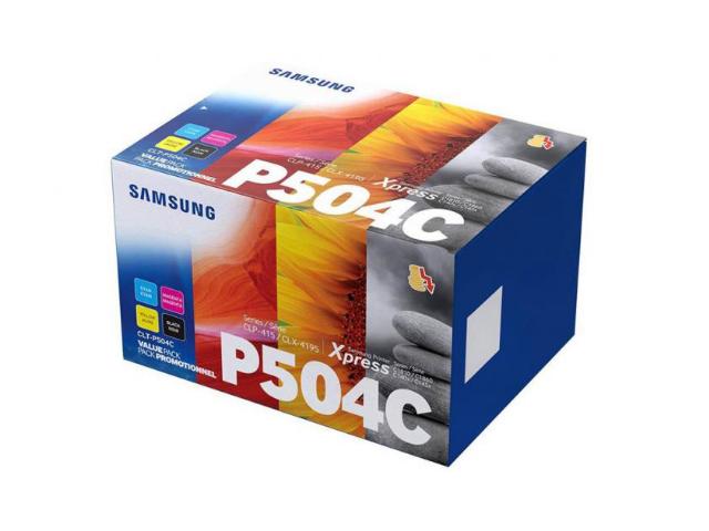 Toner SAMSUNG-HP VALUE PACK CLT-P504C (1 Black-1 Cyan-1 Magenta-1 Yellow)- (SU400A)