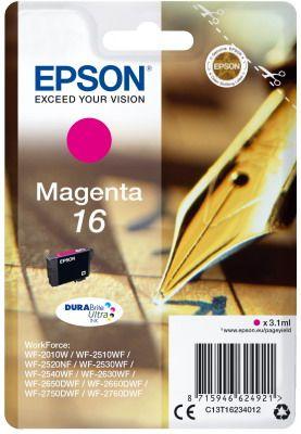 Μελάνι Epson T162340 Magenta Γνήσιο - 165 σελ. (C13T16234012)