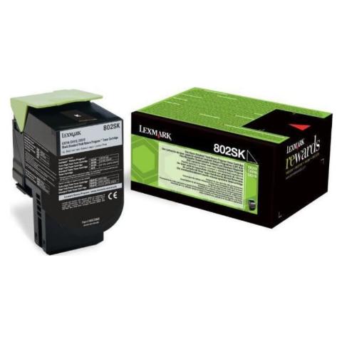 Toner LEXMARK 80C2SK0 Black - 2.500 σελ.