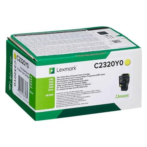 Toner LEXMARK C2320Y0 Yellow - 1.000 σελ.