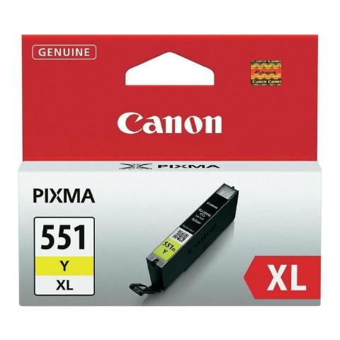 Μελάνι CANON CLI-551BYXL Yellow - 275 σελ. (6446B001)