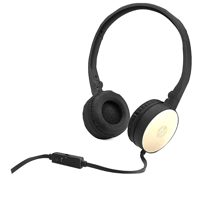 Ακουστικά HP H2800 Stereo Headset Ενσύρματα On Ear Ακουστικά Μαύρα-Χρυσά (2AP94AA)