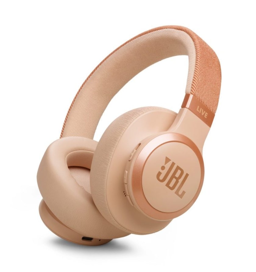 Ακουστικά JBL Live 770NC Over-Ear Bluetooth True ANC Multipoint APP - Sandstone (JBLLIVE770NCSAT)