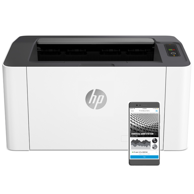 Εκτυπωτής HP Laser 107w (4ZB78A) - Mono